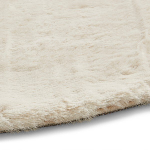 Krémově bílý koberec Think Rugs Teddy, ⌀ 120 cm-image-2