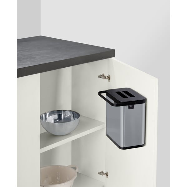 Nádoba na kompostovatelný odpad v matně stříbrné barvě 3 l Colin – Wenko-image-1