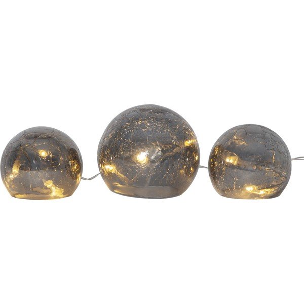 Šedá vánoční světelná LED dekorace Star Trading Triss, délka 77 cm-image-2