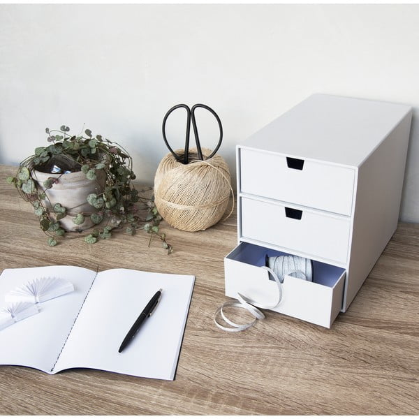 Bílý zásuvkový box se 3 šuplíky Bigso Box of Sweden Ingrid-image-3