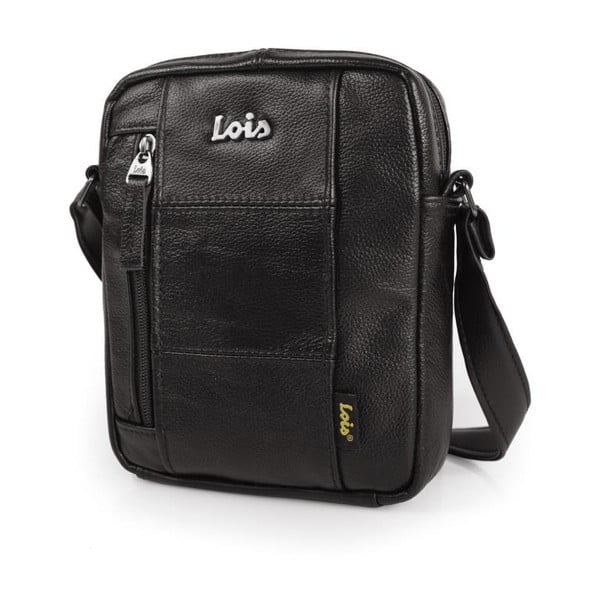 Kožená pánská taška přes rameno LOIS no. 919, černá
