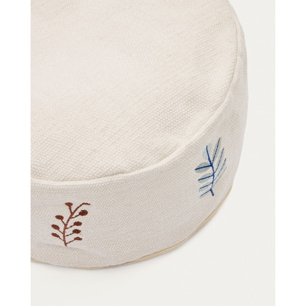 Krémový dětský puf Yanil – Kave Home-image-1