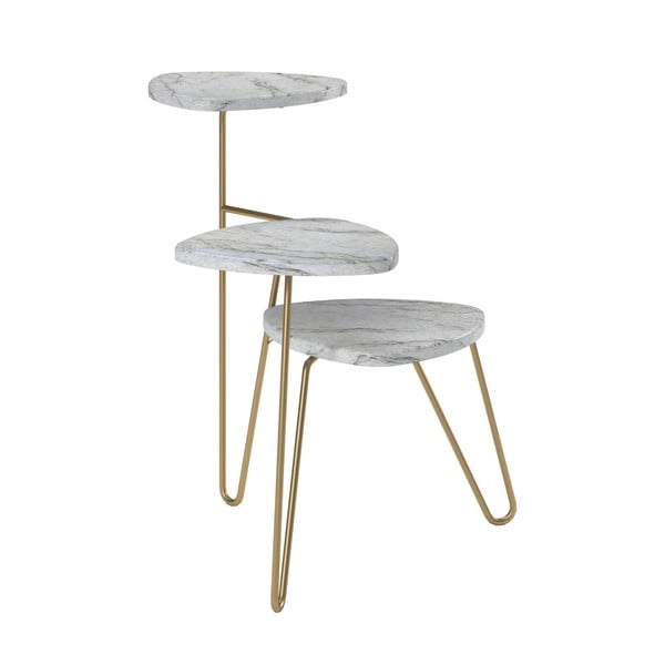 Stojan na květiny v bílo-zlaté barvě Novogratz Athena-image-1