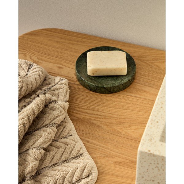 Tmavě zelená mramorová mýdlenka Elenei – Kave Home-image-3