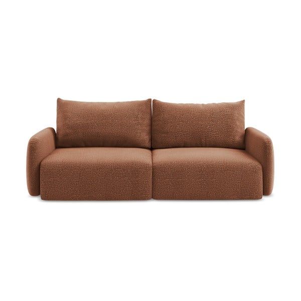 Rozkládací/s úložným prostorem pohovka v cihlové barvě 238 cm Kalena – Makamii