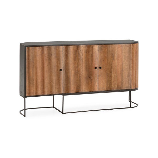 Komoda z mangového dřeva v přírodní barvě 165x90x40 cm Curve – MOME