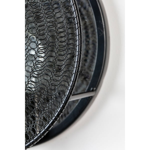 Černé nástěnné svítidlo White Label Lea-image-1