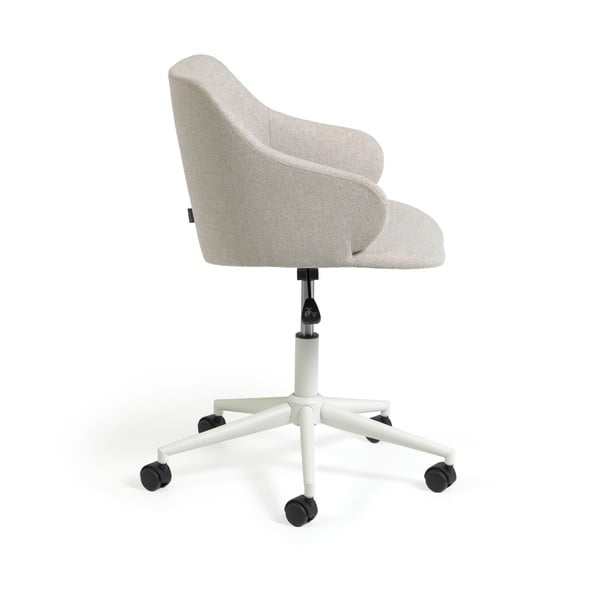 Světle šedá kancelářská židle Kave Home Einara-image-3