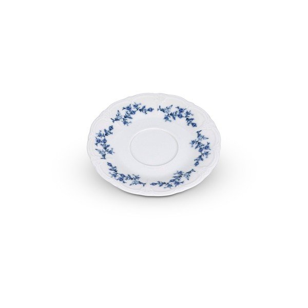 Bílý/modrý porcelánový podšálek ø 16,5 cm Retro – BonBistro-image-4