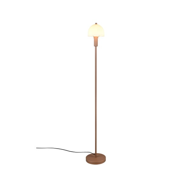 Stojací lampa v bronzové barvě se skleněným stínidlem (výška 120 cm) Glenn – Trio-image-3