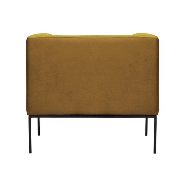 Žluté sametové křeslo Windsor & Co Sofas Neptune-image-4