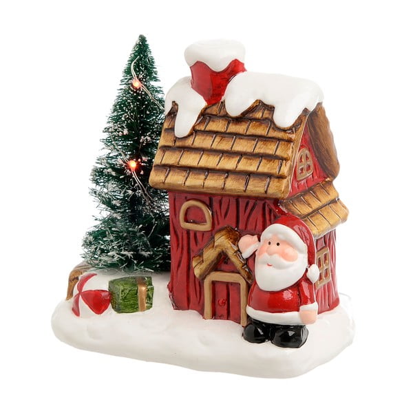 Vánoční keramická dekorace ve tvaru domečku InArt Santa House