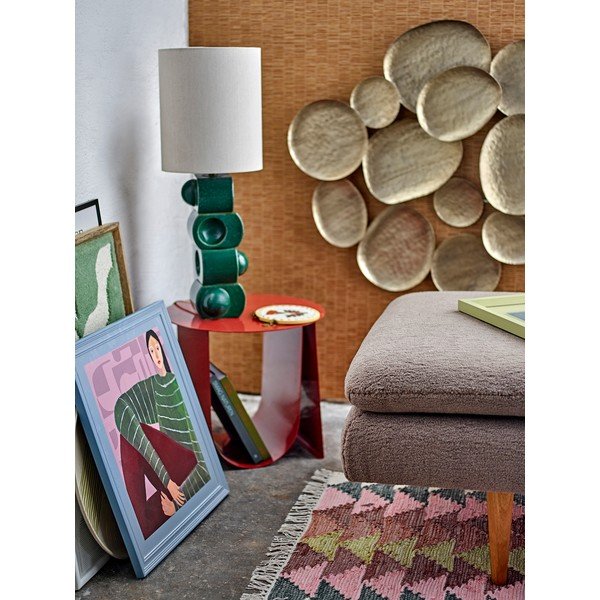 Zelená/krémová keramická stolní lampa s textilním stínidlem (výška 68 cm) Brady – Bloomingville-image-2