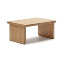 Konferenční stolek v dekoru dubu v přírodní barvě 89x62 cm Oaq – Kave Home