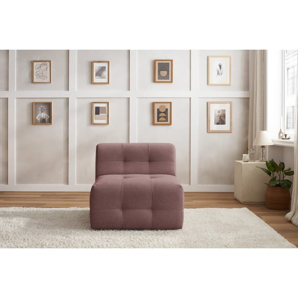 Tmavě růžový modul pohovky Kleber - Bobochic Paris-image-1