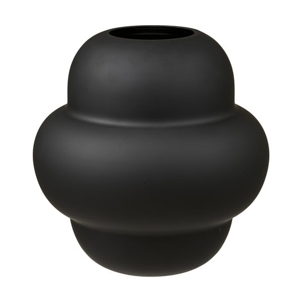 Černá skleněná váza (výška 20 cm) Vera – House Nordic