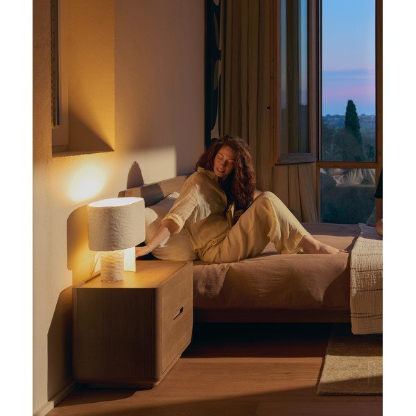 Bílá stolní lampa (výška 37,5 cm) Bedala – Kave Home-image-3