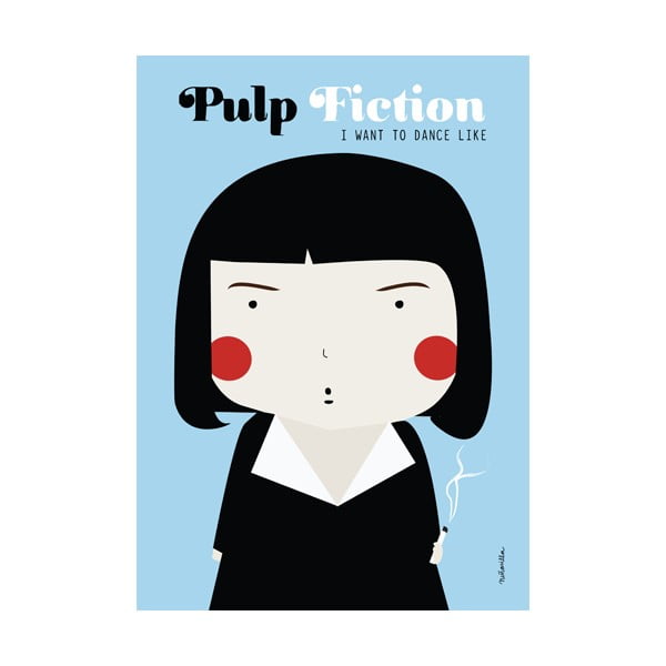 Plakát NiñaSilla Pulp Fiction, 21 x 42 cm