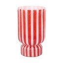 Červená skleněná váza (výška 26 cm) Rayado Retro – PT LIVING