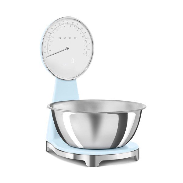 Světle modrá plastová digitální kuchyňská váha – SMEG-image-2
