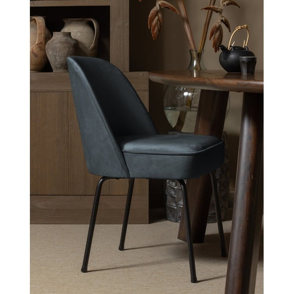 Modré sametové jídelní židle v sadě 2 ks Vogue – WOOOD-image-1