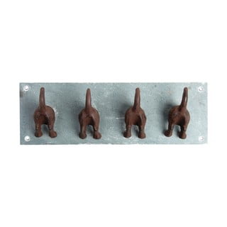 Modrý kovový nástěnný věšák Dogs – Esschert Design