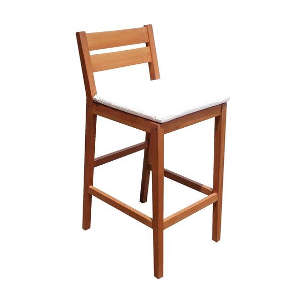 Zahradní barový set z eukalyptového dřeva v přírodní barvě pro 4 Maine – Garden Pleasure-image-2