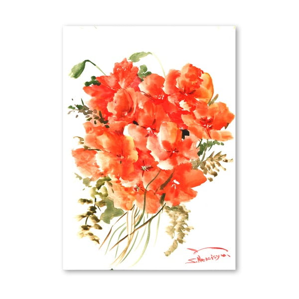 Plakát Flowers Orange od Suren Nersisyan