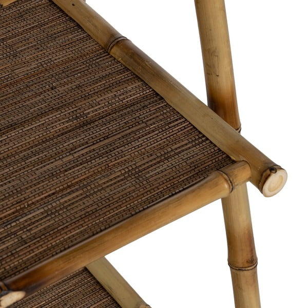 Bambusový regál v přírodní barvě 48x100x45 cm Manali – Ixia-image-4