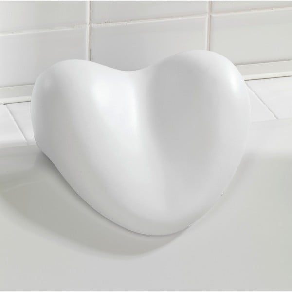 Bílá opěrná podložka do vany Wenko Bath Pillow White, 25 x 11 cm-image-1