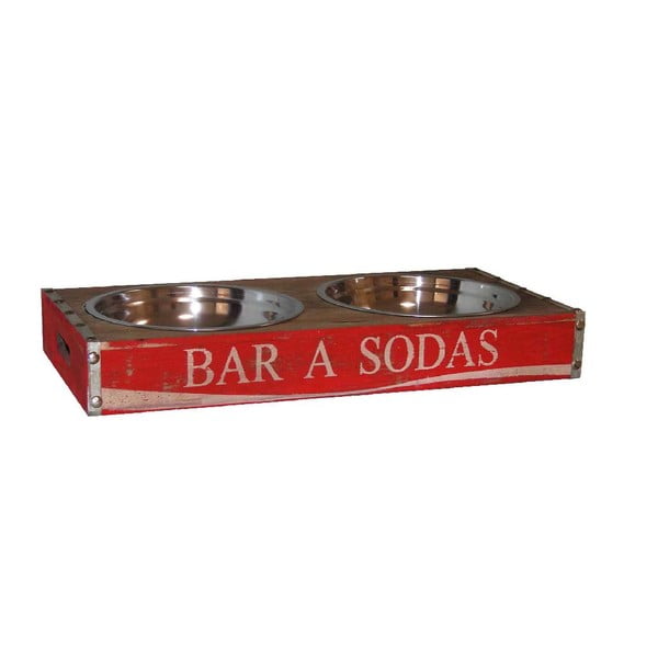 Červené misky pro psy Antic Line Bar Sodas