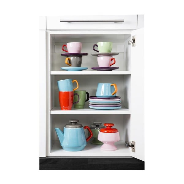 Šálek s podšálkem Sagaform Pop, zelený/hnědý-image-2