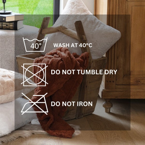 Hnědá deka z mikroplyše 150x200 cm Rena – Tiseco Home Studio-image-4