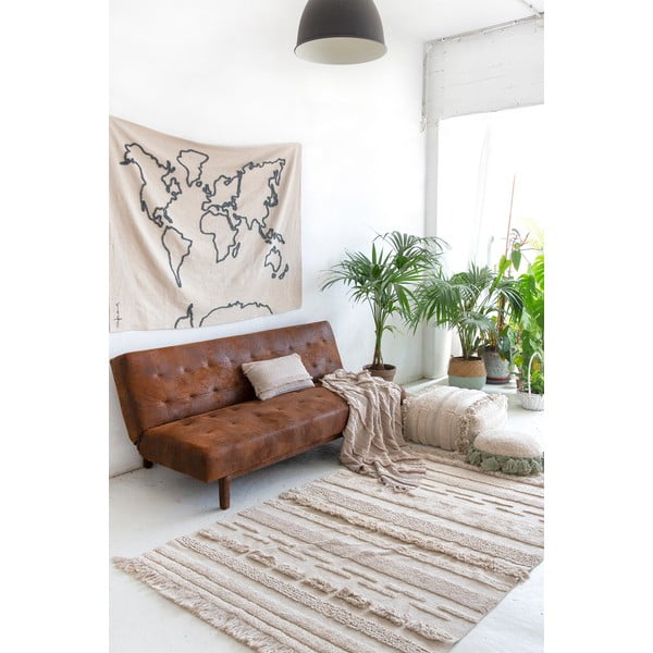 Světle šedo-krémový pratelný ručně tkaný bavlněný koberec 170x240 cm Air Natural – Lorena Canals-image-3