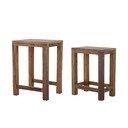 Odkládací stolky v sadě 2 ks z recyklovaného dřeva 40x36 cm Galen – Bloomingville