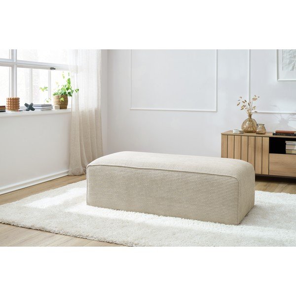 Béžová manšestrová modulární podnožka Megeve – Bobochic Paris-image-1