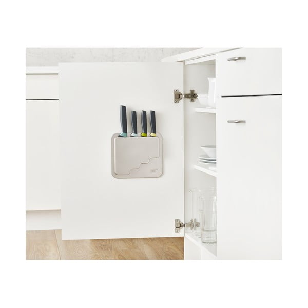 Sada 4 ks nožů se stojanem z nerezové oceli DoorStore™ – Joseph Joseph-image-2