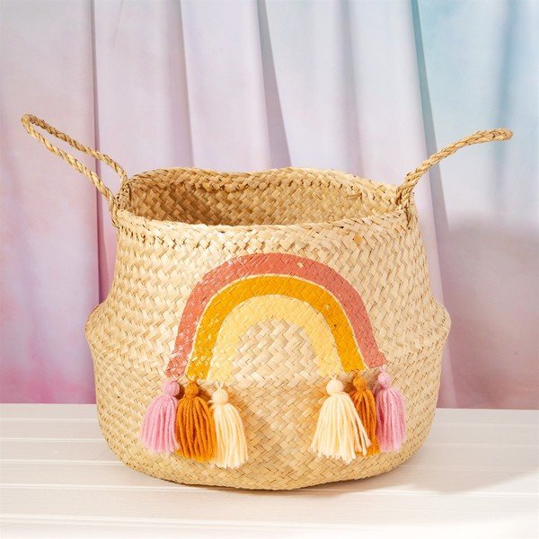 Koš z mořské trávy Sass & Belle Earth Rainbow, ø 40 cm-image-2
