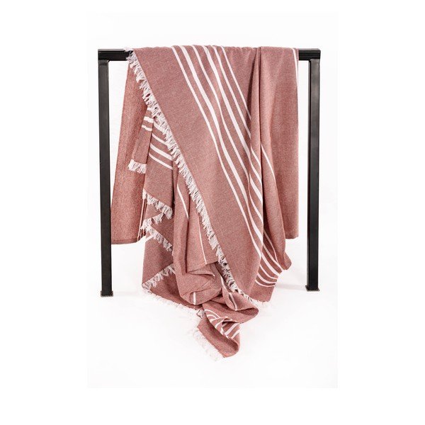 Bavlněná deka v terakotové barvě 150x200 cm Solene – Tiseco Home Studio-image-3