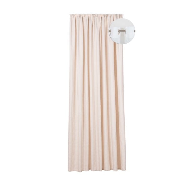 Krémový závěs z žakáru 140x245 cm Paco – Mendola Fabrics