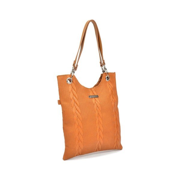 Koňakově kožená kabelka Mangotti Bags Lidia-image-4