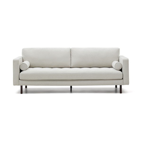 Žinylková pohovka šedobéžová 222 cm Debra – Kave Home