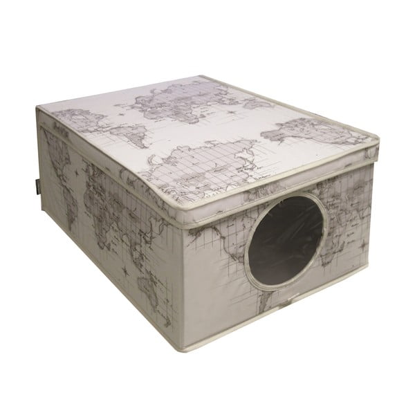 Úložný box Ordinett Maps, 50 x 42 cm