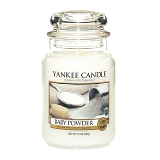 Vonná svíčka Yankee Candle Baby Powder, doba hoření 110 h