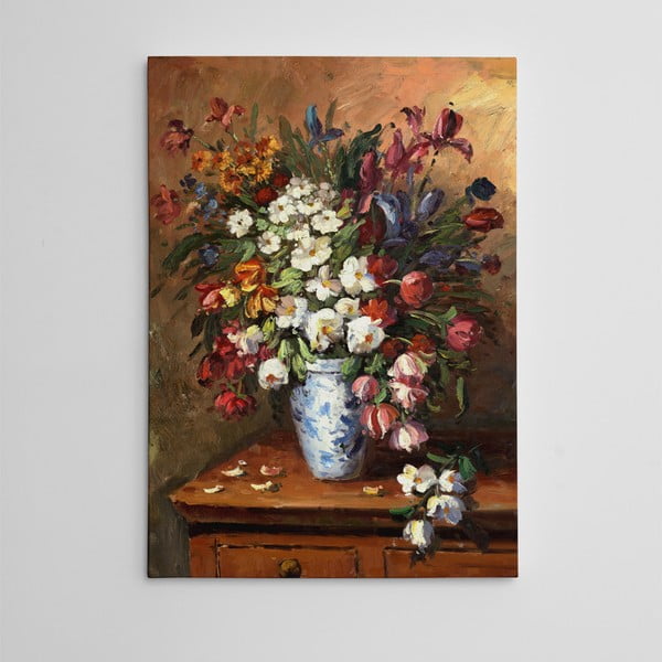 Obraz na plátně Květiny ve světnici, 50x70 cm