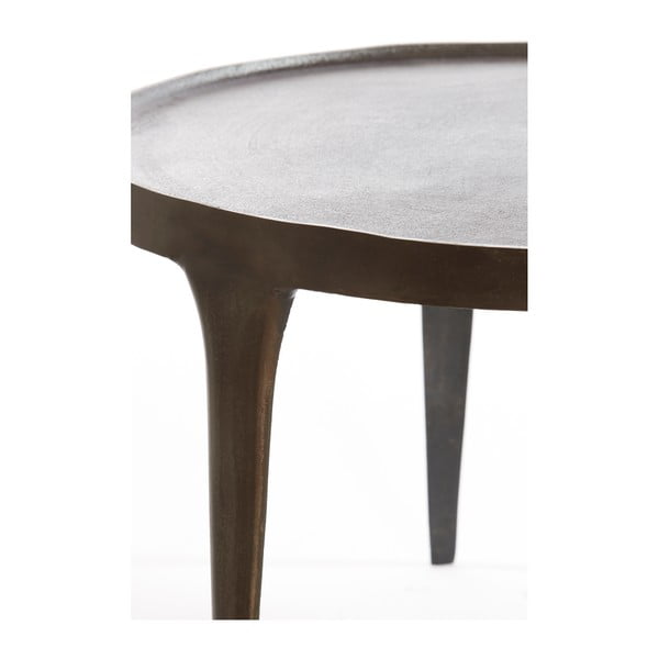 Hnědé kulaté konferenční stolky v sadě 2 ks ø 75 cm Tobias – Light & Living-image-4