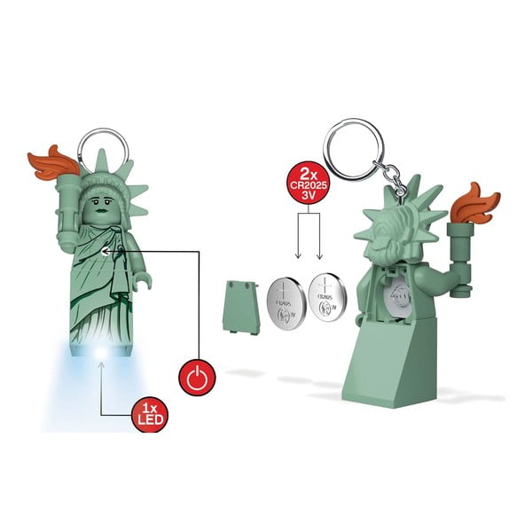 Zelená klíčenka se svítilnou Statue of Liberty – LEGO®-image-2
