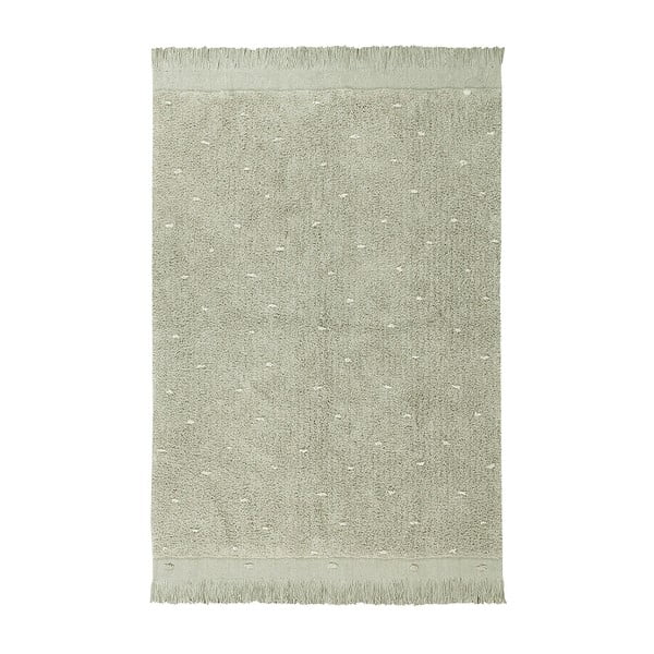 Světle zelený pratelný ručně tkaný bavlněný koberec 140x200 cm Woods Symphony Olive – Lorena Canals