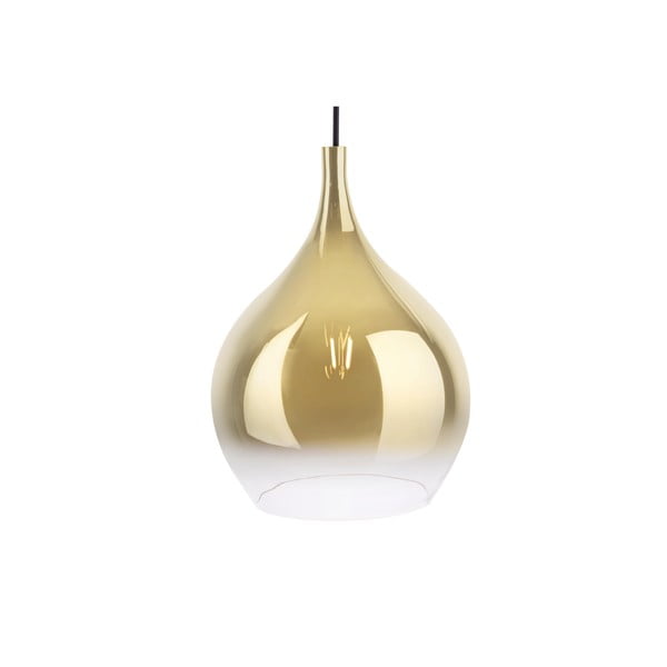 Skleněné závěsné svítidlo ve zlaté barvě Leitmotiv Drup Large, ø 26 cm-image-2