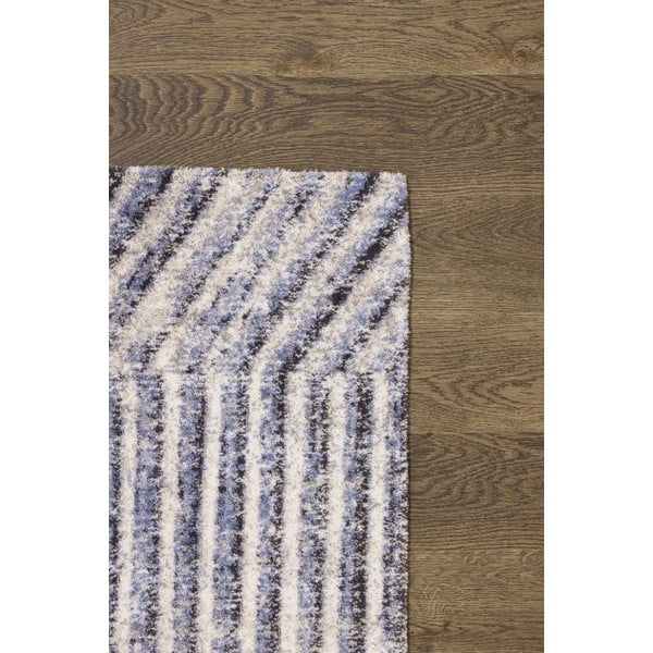 Světle modrý vlněný koberec 200x300 cm Strokes – Agnella-image-3